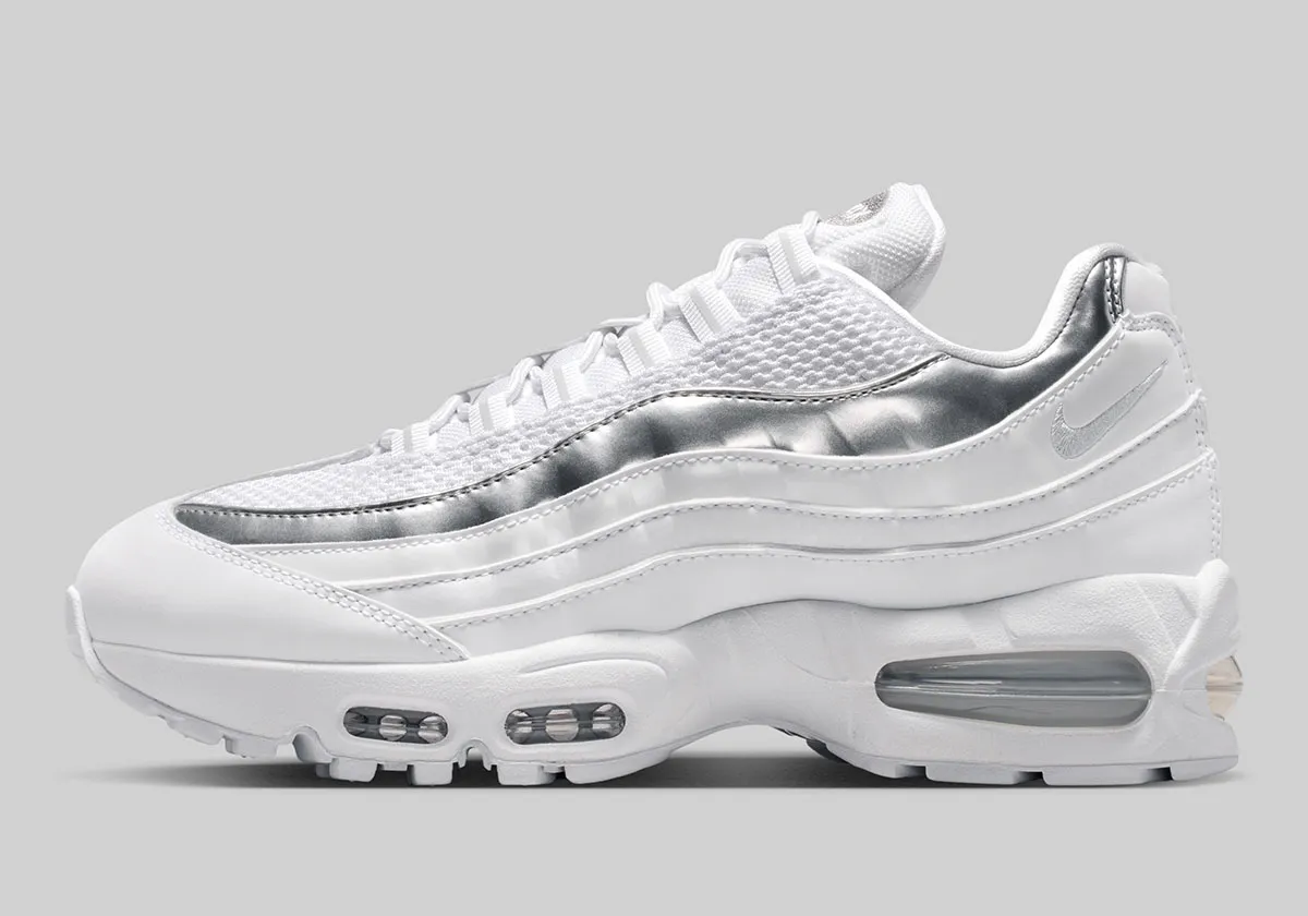 Nike Air Max 95 blanche et argent