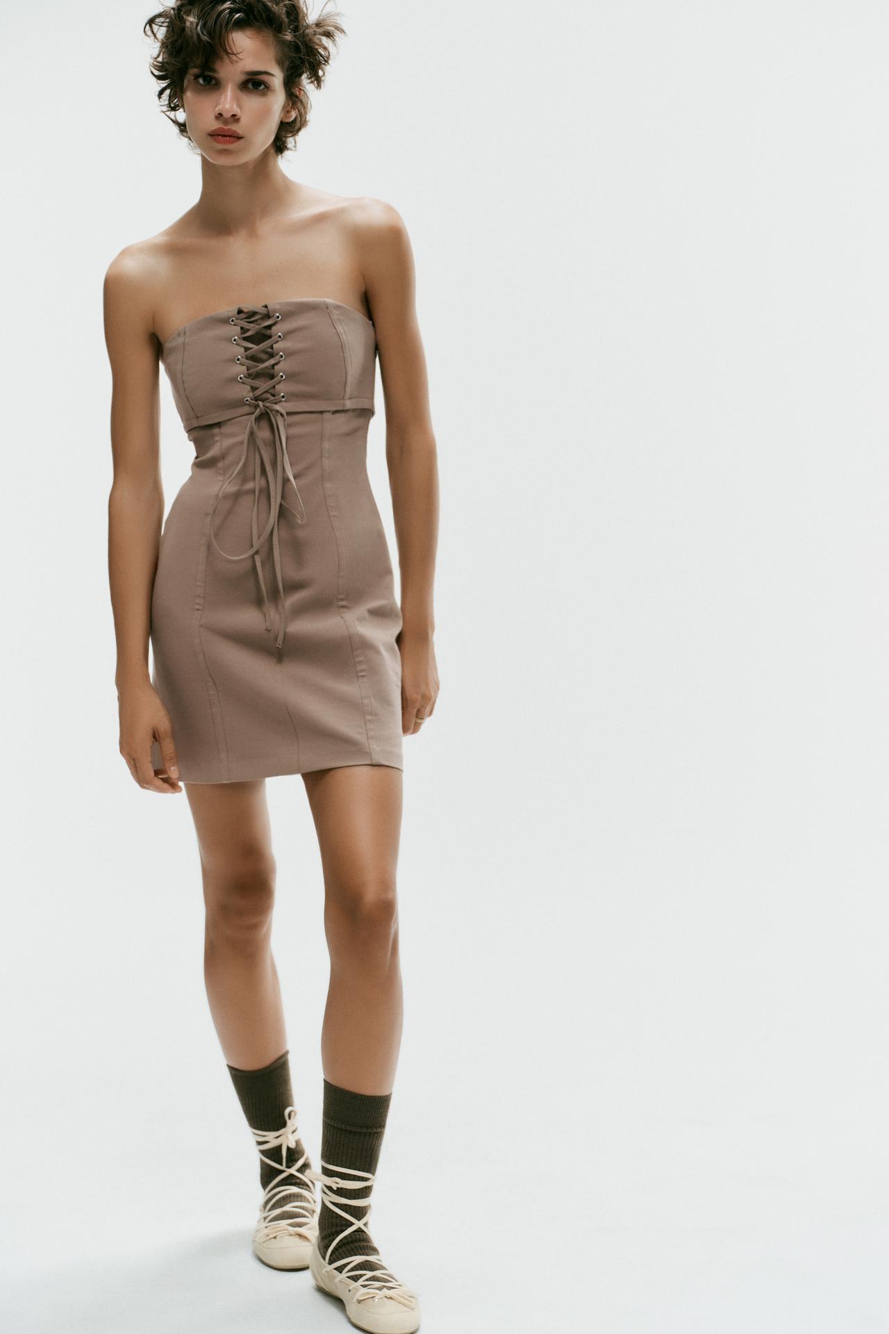 Zara outfit with model Mathilda Gvarliani (2026)